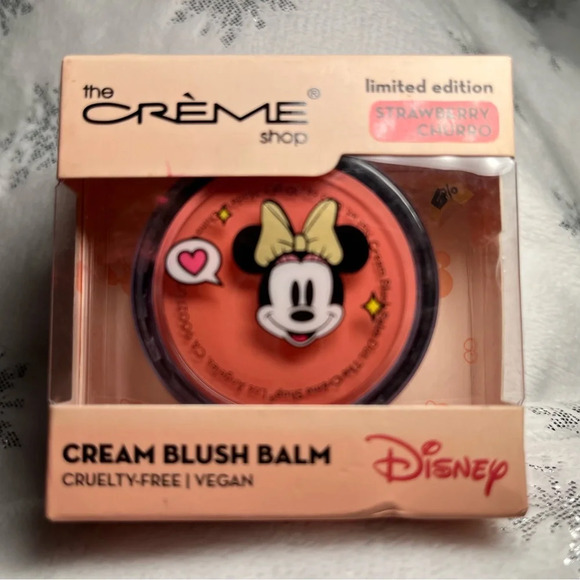 The Creme Shop x Disney Minnie Cream Blush Strawberry Churro 2 Pieces Bundle NIB - Picture 3 of 4